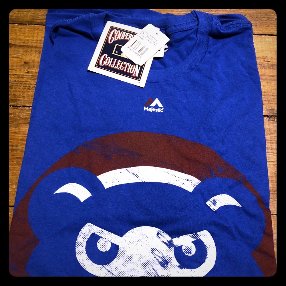 Chicago Cubs Majestic Nostalgic Crew Neck Shirt